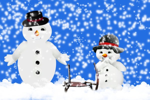 Зима веселые