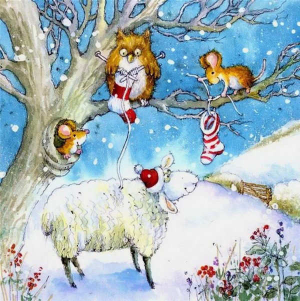 Зима веселые