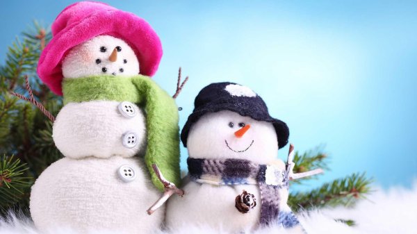 Зима веселые