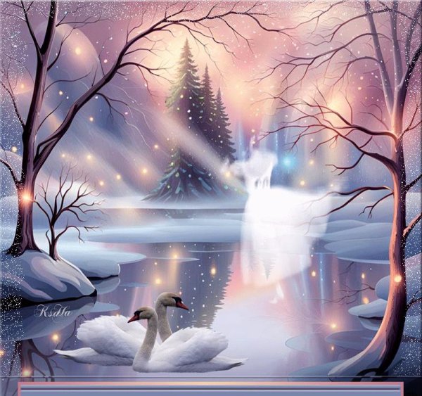 Зима необычные