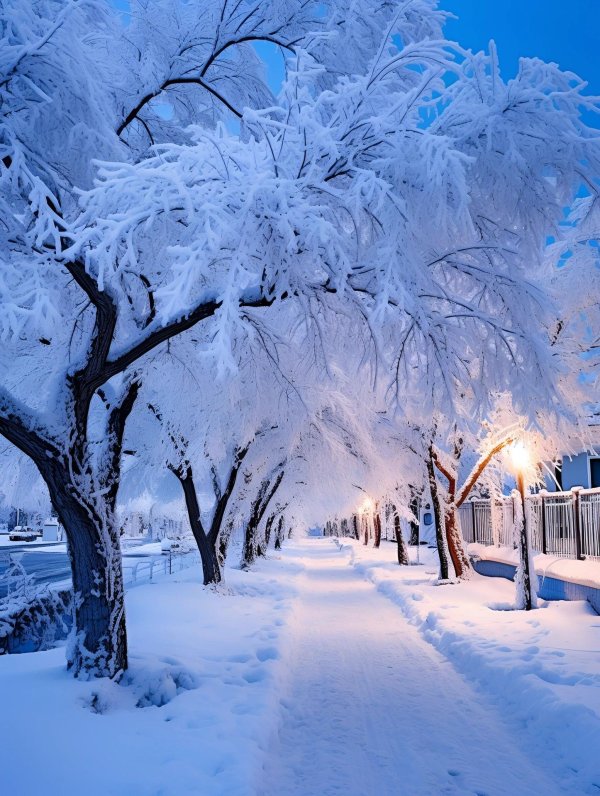 Зима необычные