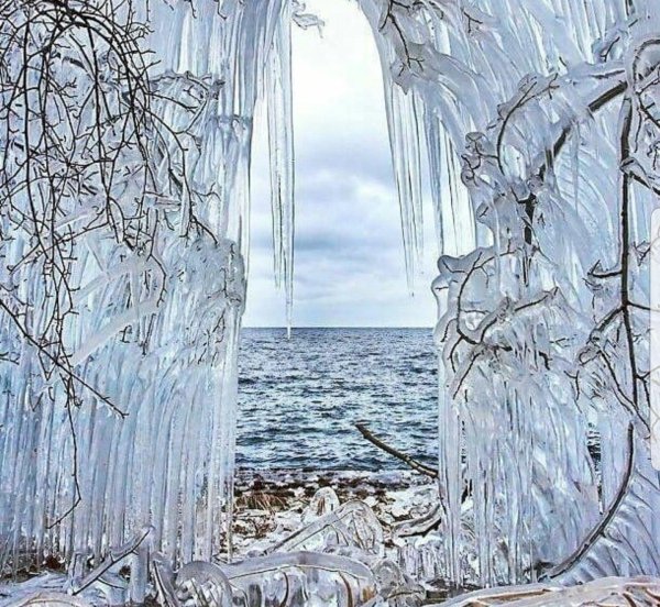 Зима необычные