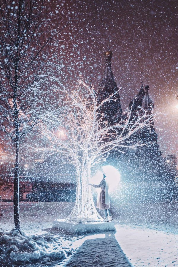 Зима необычные