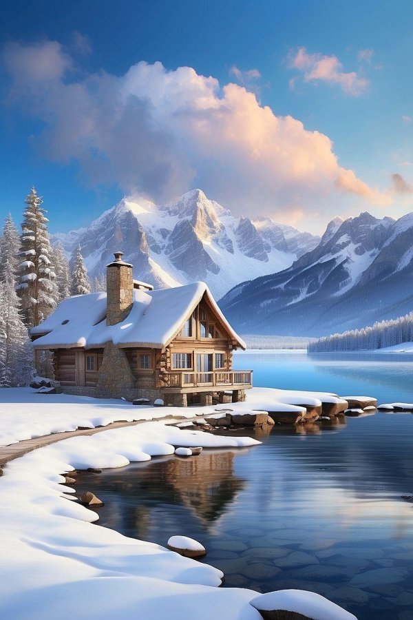 Зима необычные