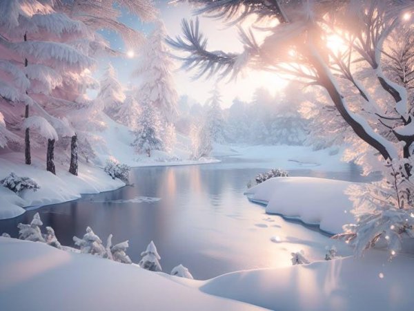 Зима необычные