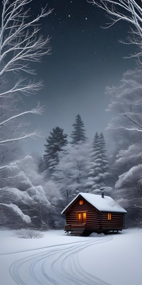 Зима необычные