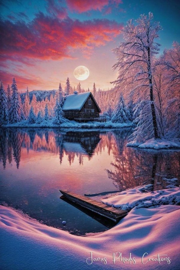 Зима необычные