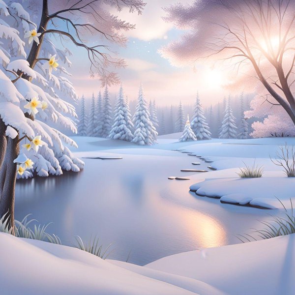 Зима необычные