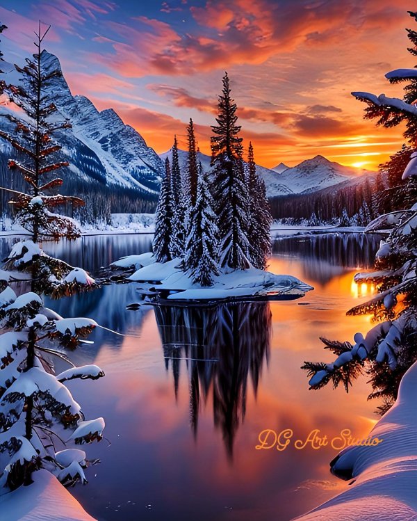 Зима необычные