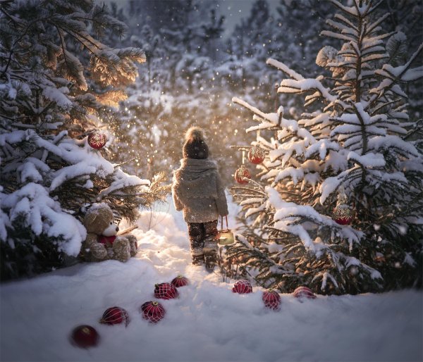 Зима необычные