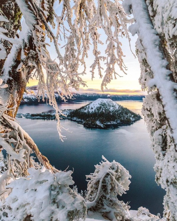 Зима необычные