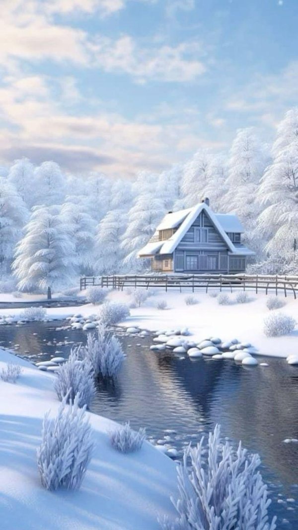 Зима необычные