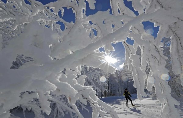 Зима необычные