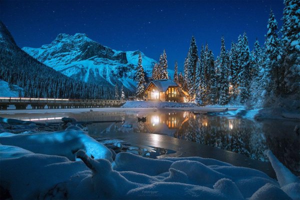 Зима необычные