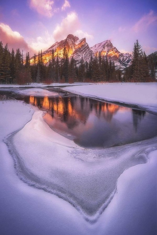 Зима необычные