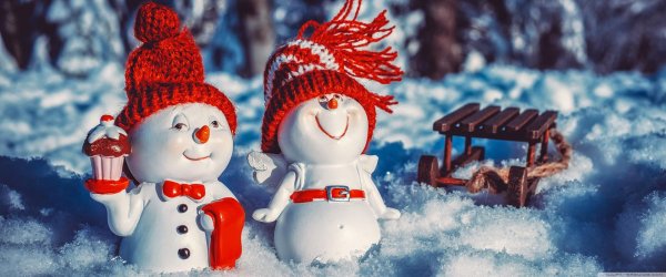 Зима снеговик