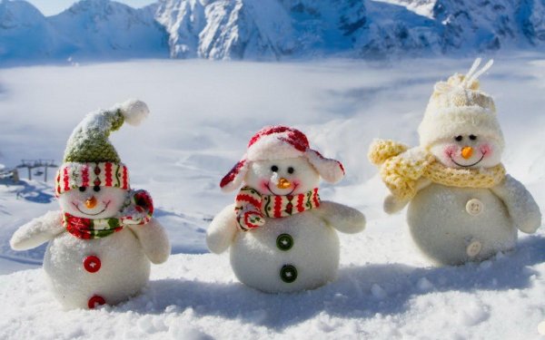 Зима снеговик