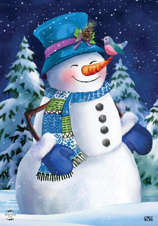 Зима снеговик