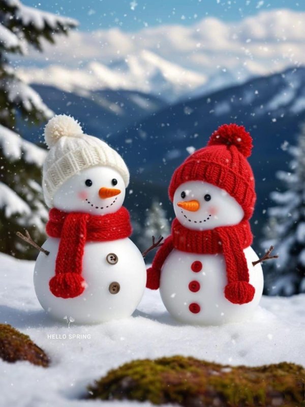 Зима снеговик