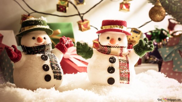 Зима снеговик