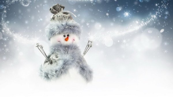 Зима снеговик