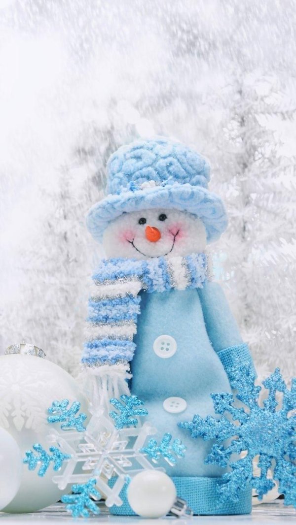 Зима снеговик