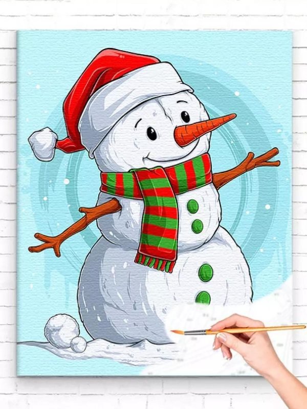 Зима снеговик