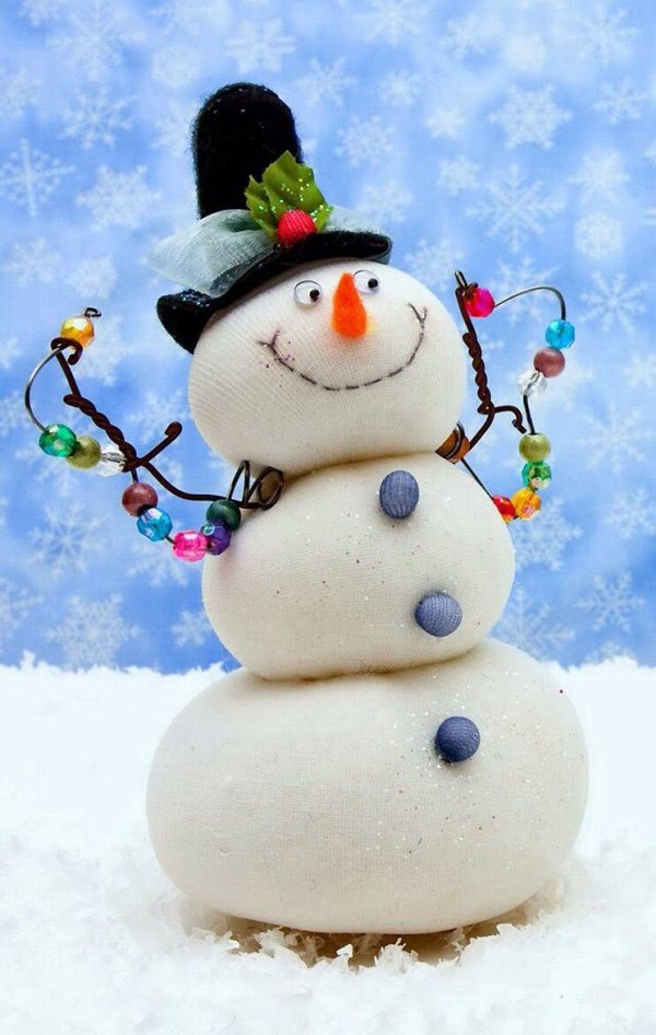 Зима снеговик