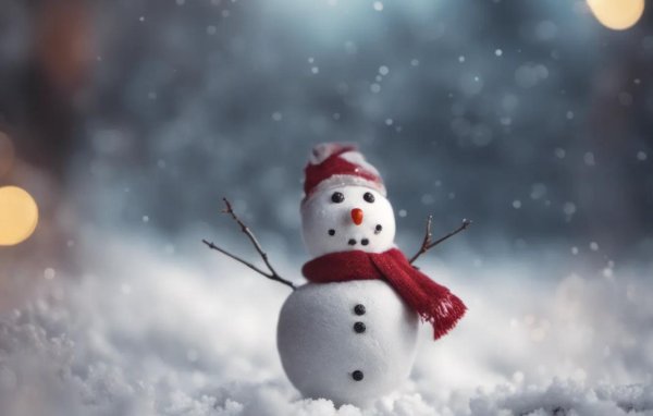 Зима снеговик