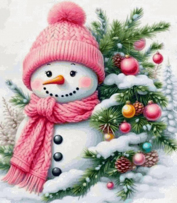 Зима снеговик