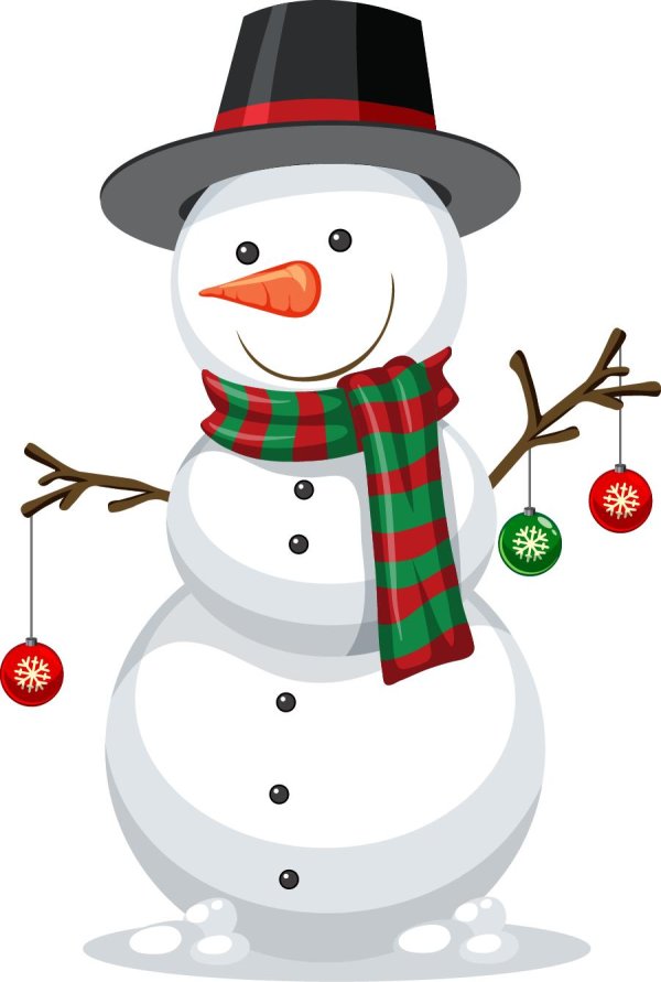 Зима снеговик