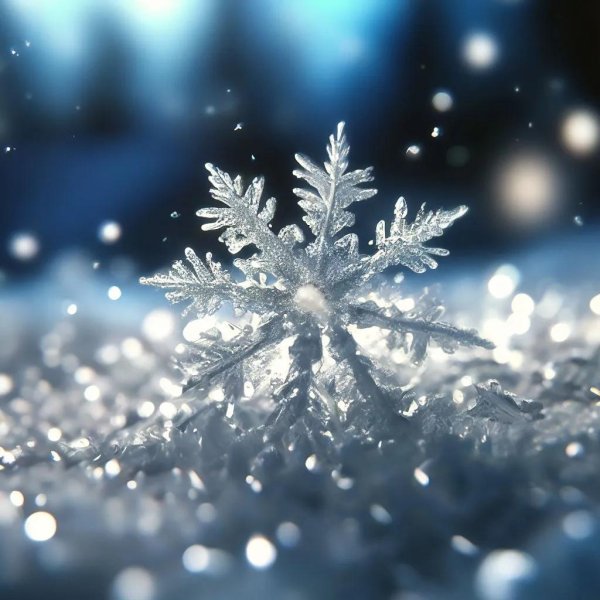Снежинки зима