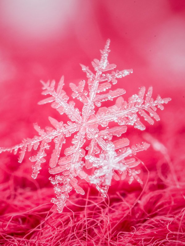 Снежинки зима