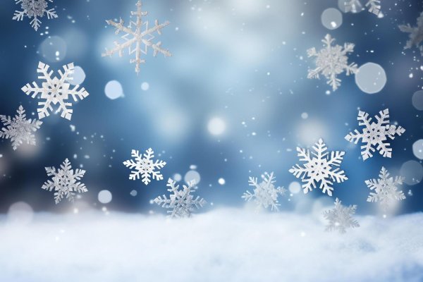 Снежинки зима