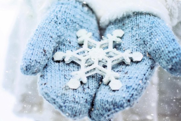 Снежинки зима