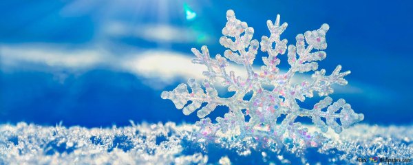 Снежинки зима