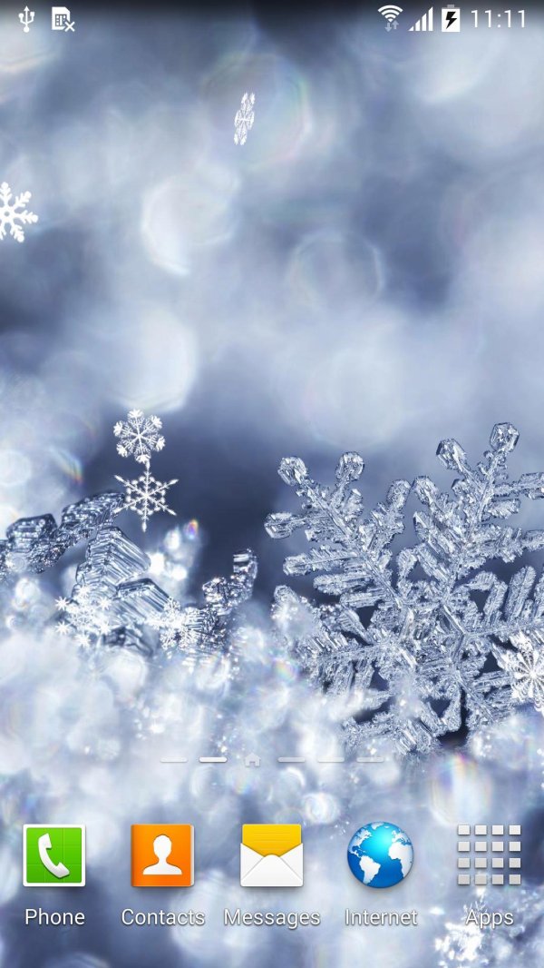 Снежинки зима