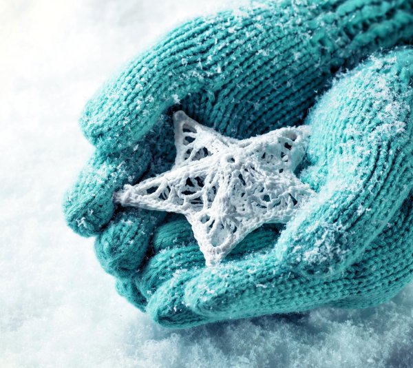 Снежинки зима