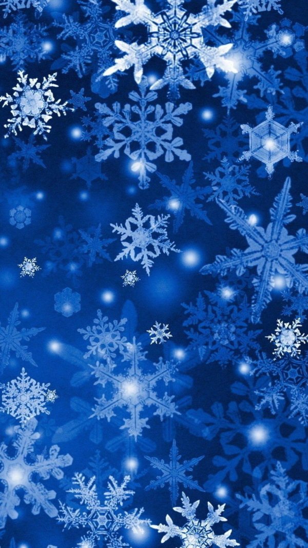 Снежинки зима