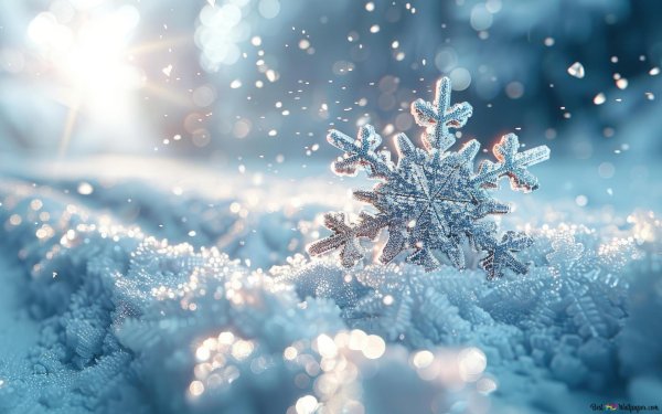 Снежинки зима