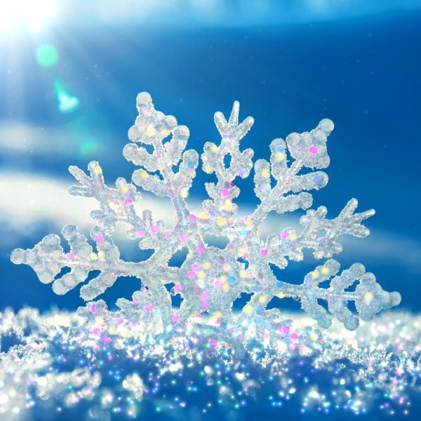 Снежинки зима