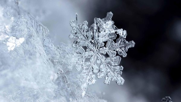 Снежинки зима