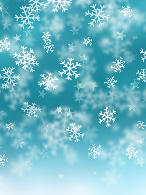 Снежинки зима