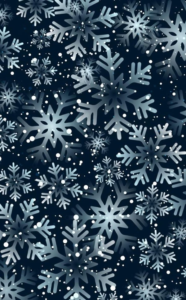 Снежинки зима