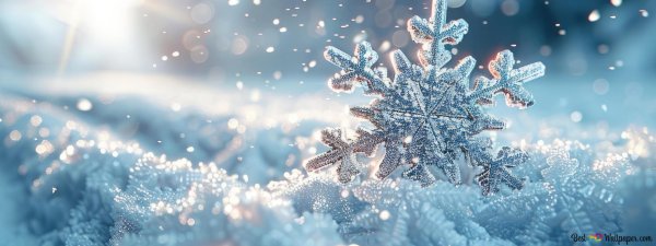 Снежинки зима