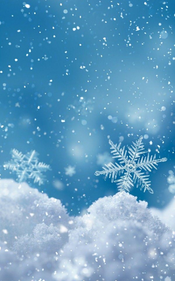 Снежинки зима