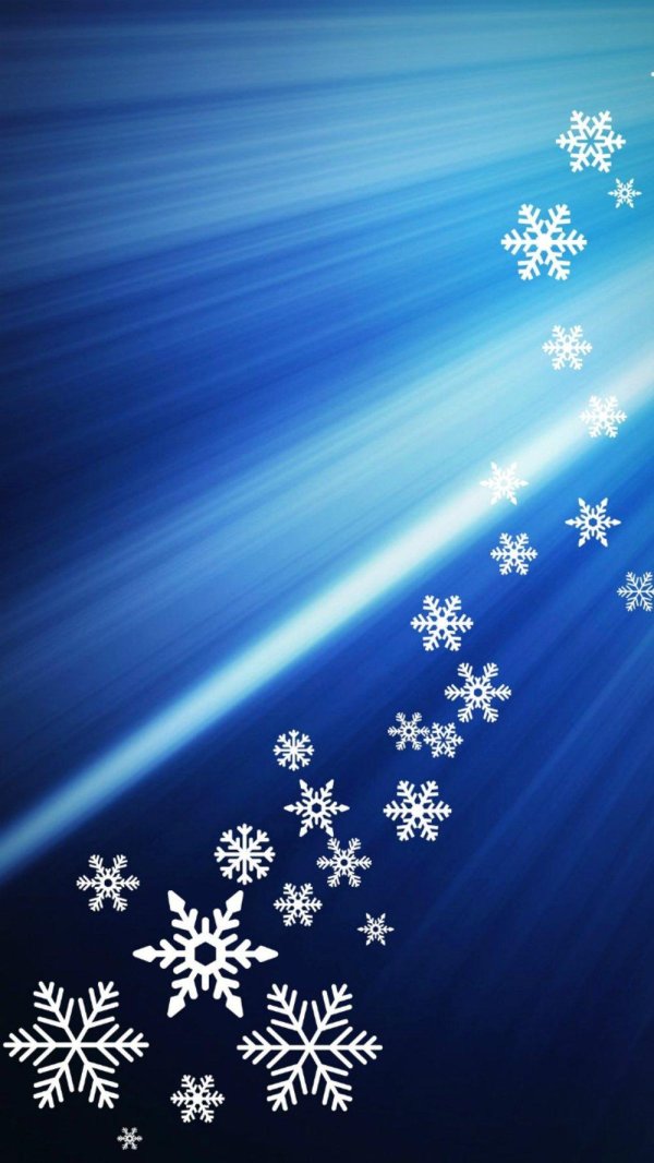 Снежинки зима