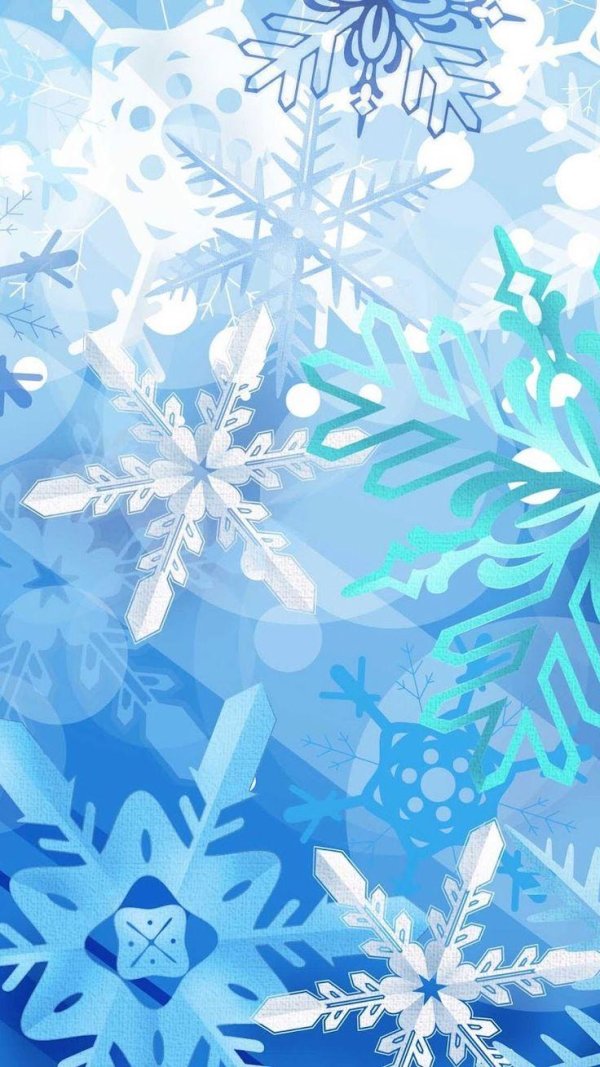 Снежинки зима