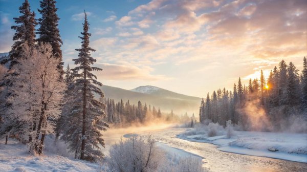 Морозная зима