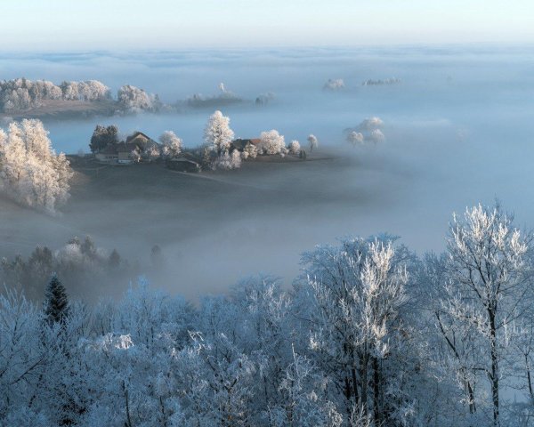 Морозная зима